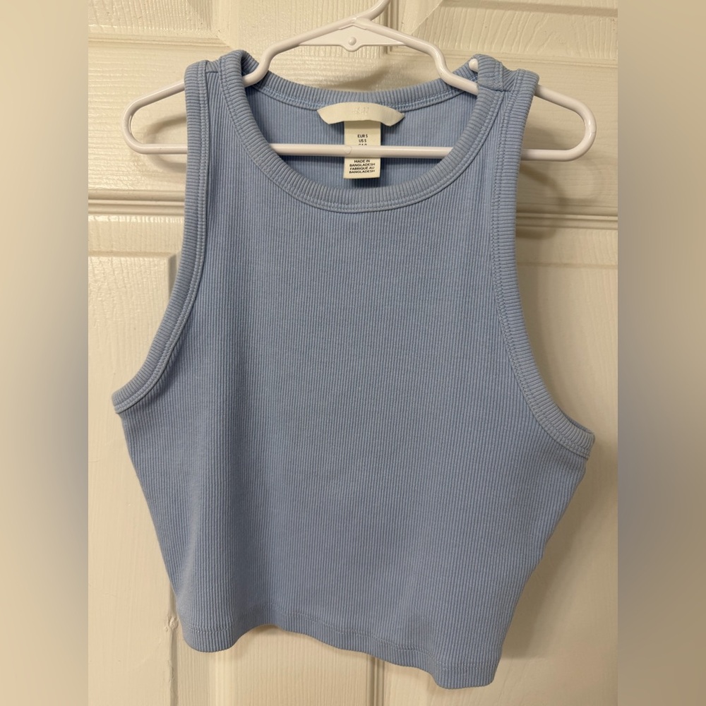 H&M Sky Blue Sleeveless Top